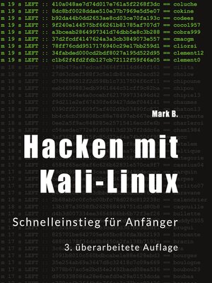 cover image of Hacken mit Kali-Linux